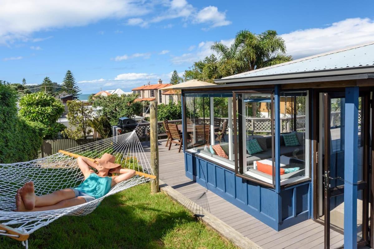 The Blue Beach House Mount Maunganui Exteriör bild